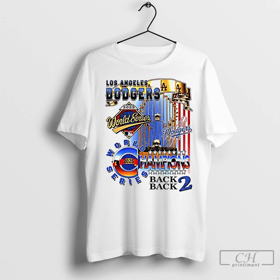Classic Los Angeles Dodgers World Series Champions Back 2 Back 2025 Trophy Mlb Logo T-Shirts, Hoodie, Sweatshirt