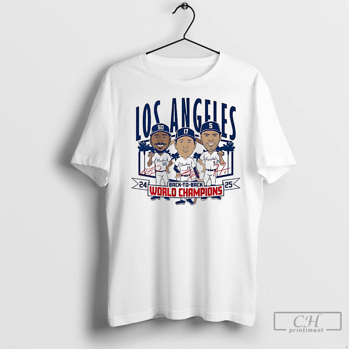 Classic Los Angeles Dodgers Back To Back World Champions 2025 Caricature T-Shirts, Hoodie, Sweatshirt | InkNestWear.com