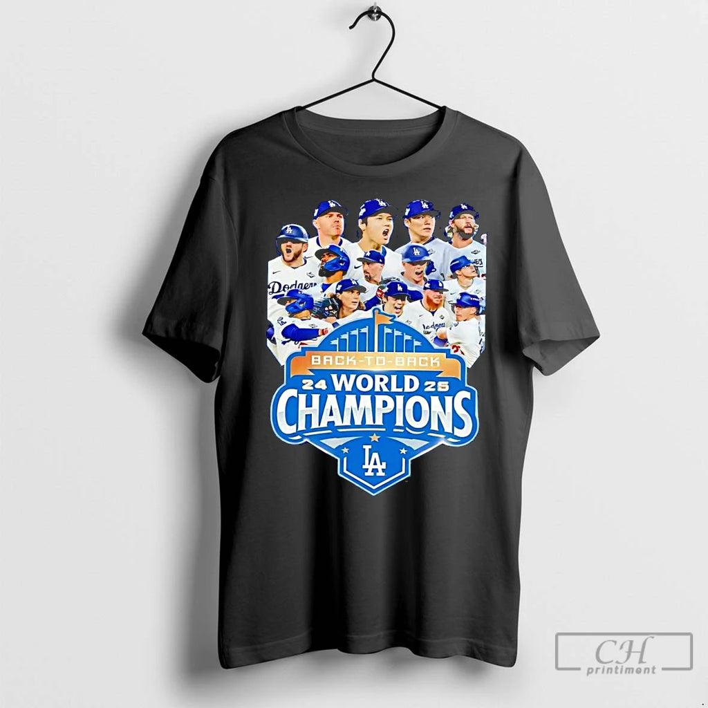 Classic Los Angeles Dodgers Back To Back World Series Champions 2025 T-Shirts, Hoodie, Sweatshirt | InkNestWear.com