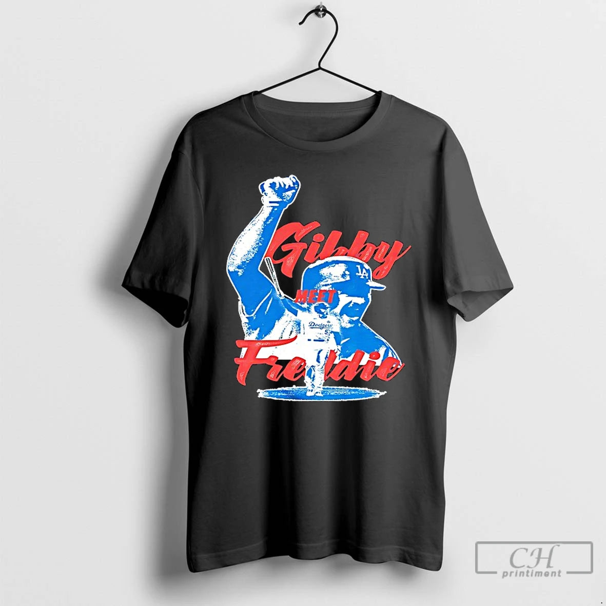 Classic Los Angeles Dodgers Gibby Meet Freddie Freeman T Shirts Hoodie, Sweatshirt | InkNestWear.com
