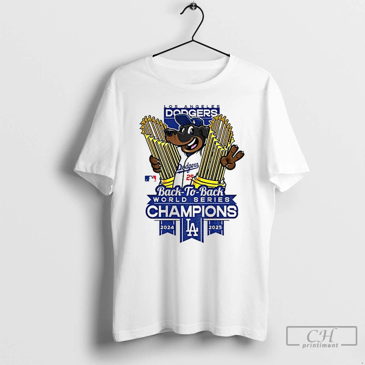 Classic Los Angeles Dodgers World Champions Trophies Back To Back 2024 2025 T Shirts Hoodie, Sweatshirt | InkNestWear.com