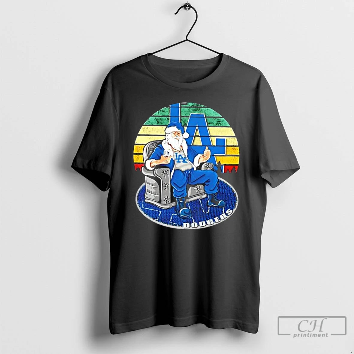 Classic Los Angeles Dodgers X Santa Claus Christmas Vintage T Shirts Hoodie, Sweatshirt | InkNestWear.com