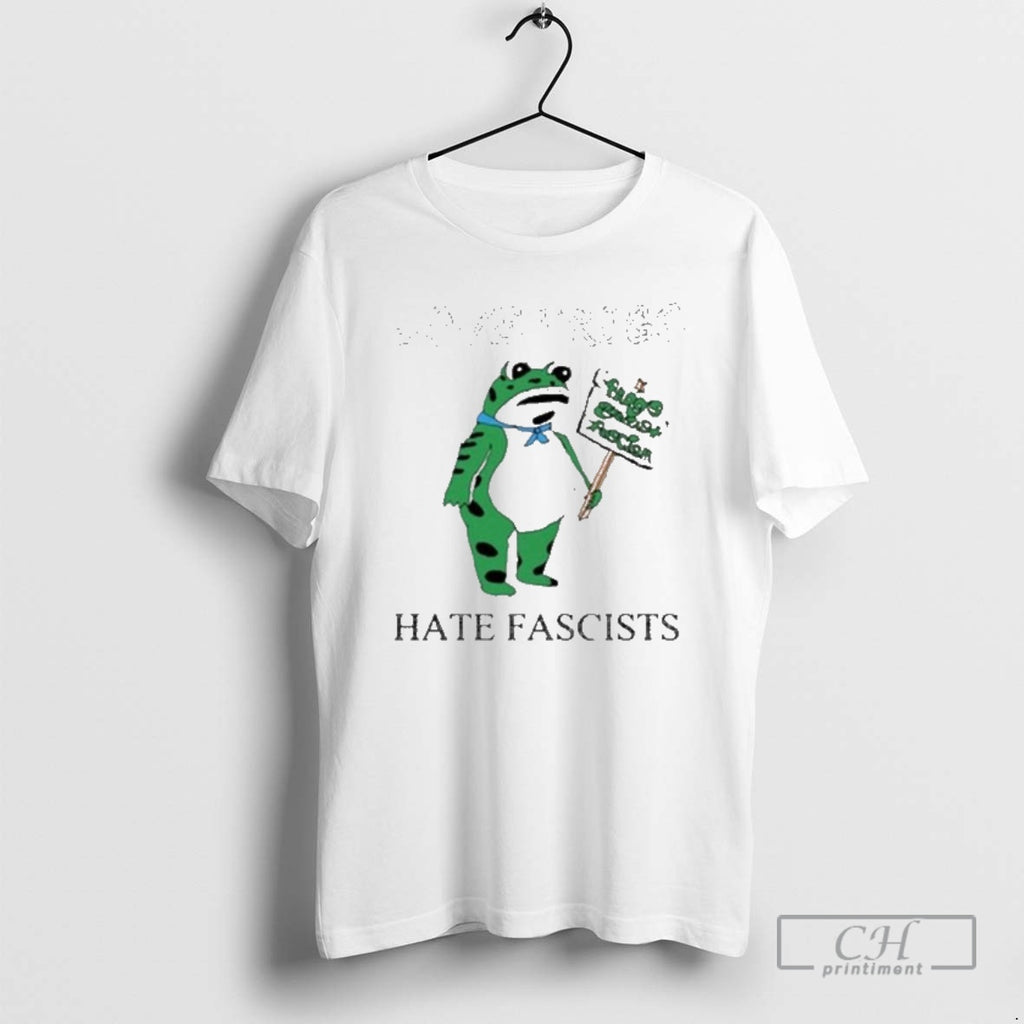 Classic Love Frogs Hate Fascism Tour Shirt Sweater