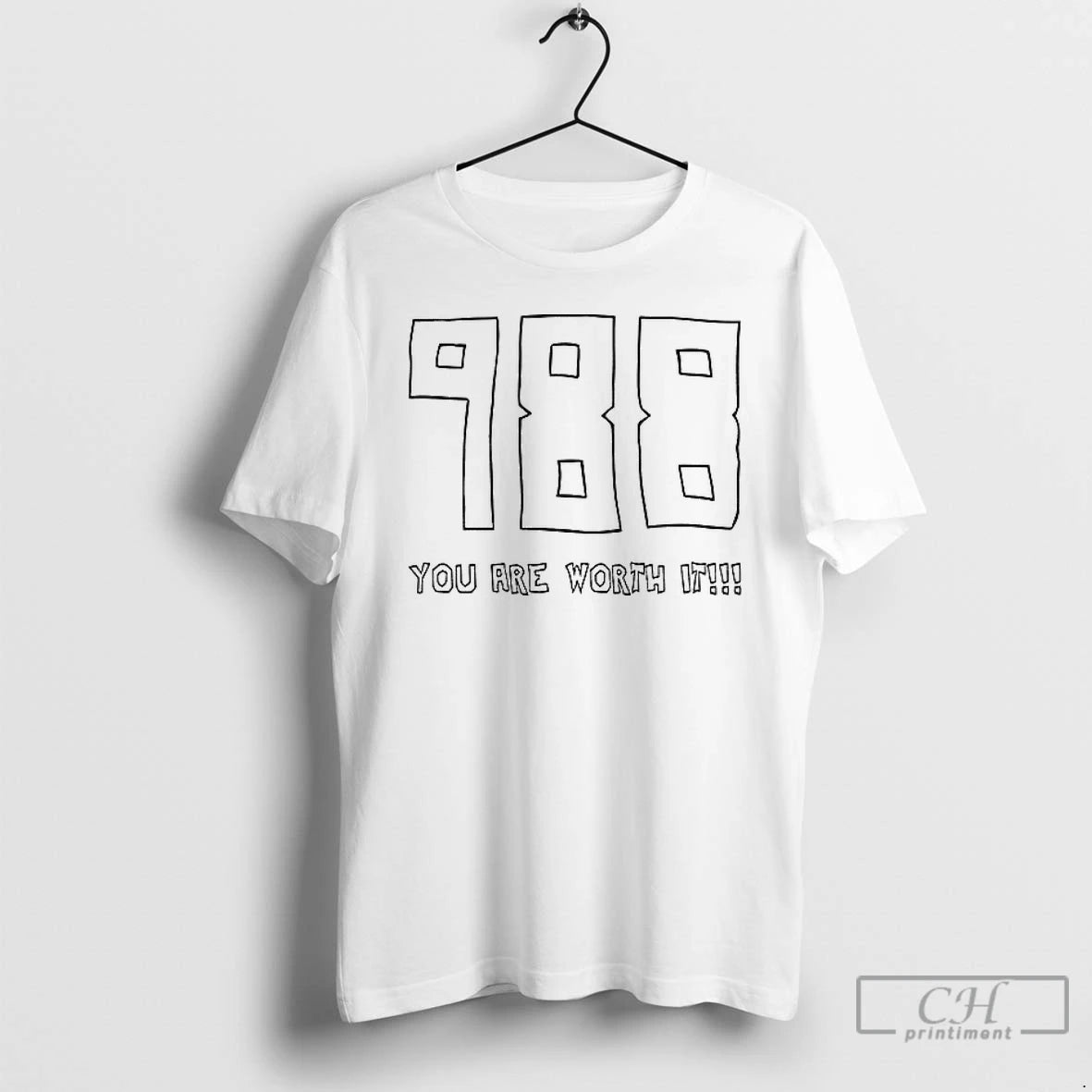 Classic Mack Hollins Wearing 988 You Are Worth It T-Shirts, Hoodie, Sweatshirt | InkNestWear.com