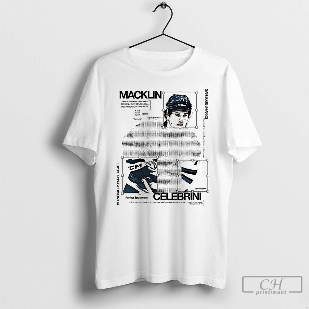 Classic Macklin Celebrini San Jose Sharks Nhl Perfect Specimens T Shirts Hoodie, Sweatshirt | InkNestWear.com