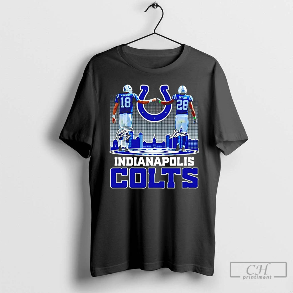 Classic Manning And Taylor Indianapolis Colts 2025 City Skyline T-Shirts, Hoodie, Sweatshirt | InkNestWear.com