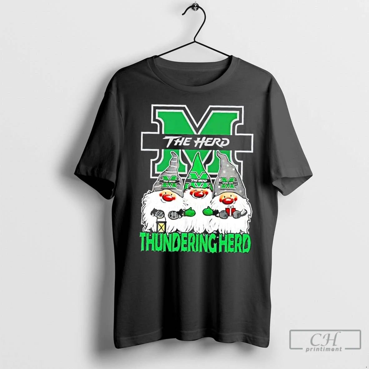 Classic Marshall Thundering Herd X Gnomes Xmas Christmas T-Shirts, Hoodie, Sweatshirt | InkNestWear.com
