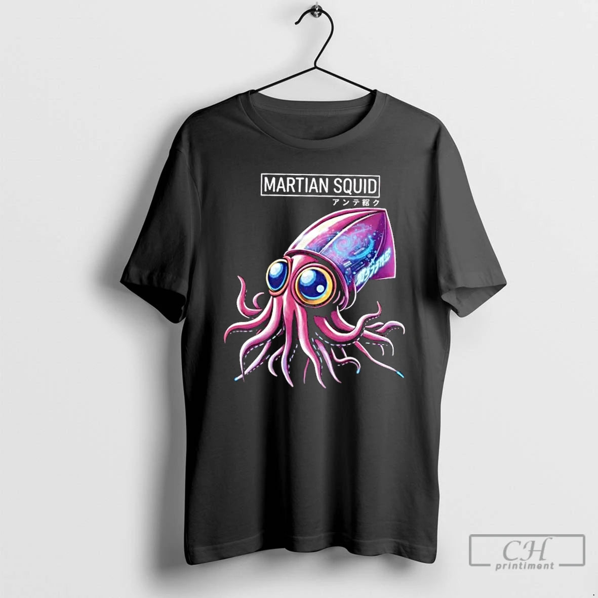 Classic Martian Squid Cyberpunk Alien Sci Fi T-Shirts, Hoodie, Sweatshirt | InkNestWear.com