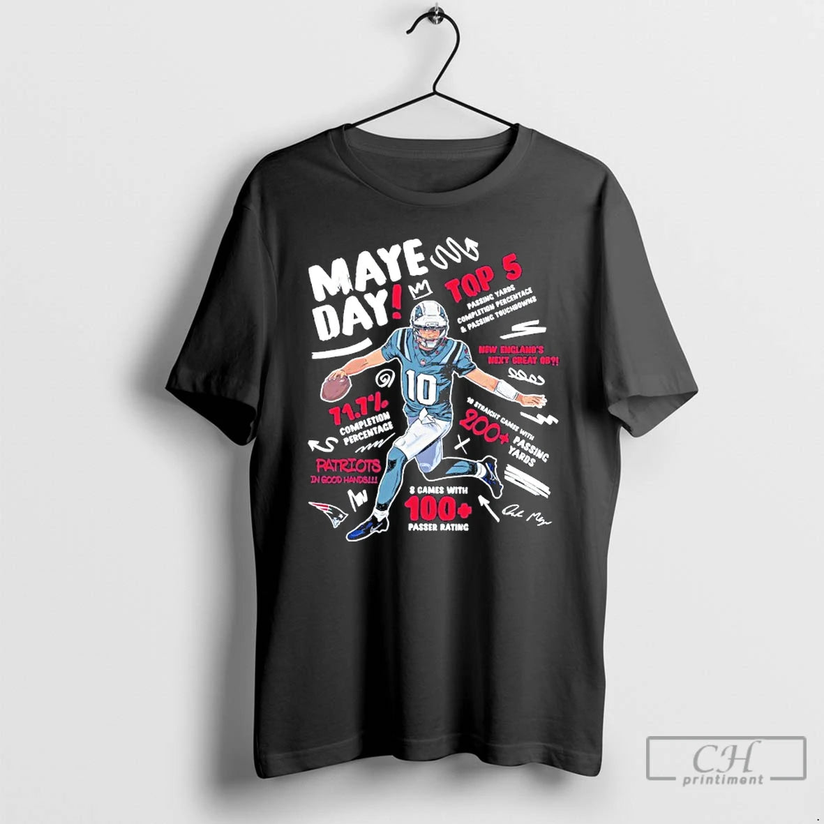 Classic Maye Day Top 5 Player Passer Rating T-Shirts, Hoodie, Sweatshirt | InkNestWear.com