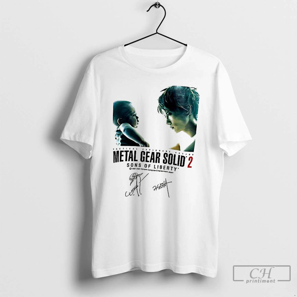Classic Metal Gear Solid 2 Sons Of Liberty Signature T-Shirts, Hoodie, Sweatshirt | InkNestWear.com