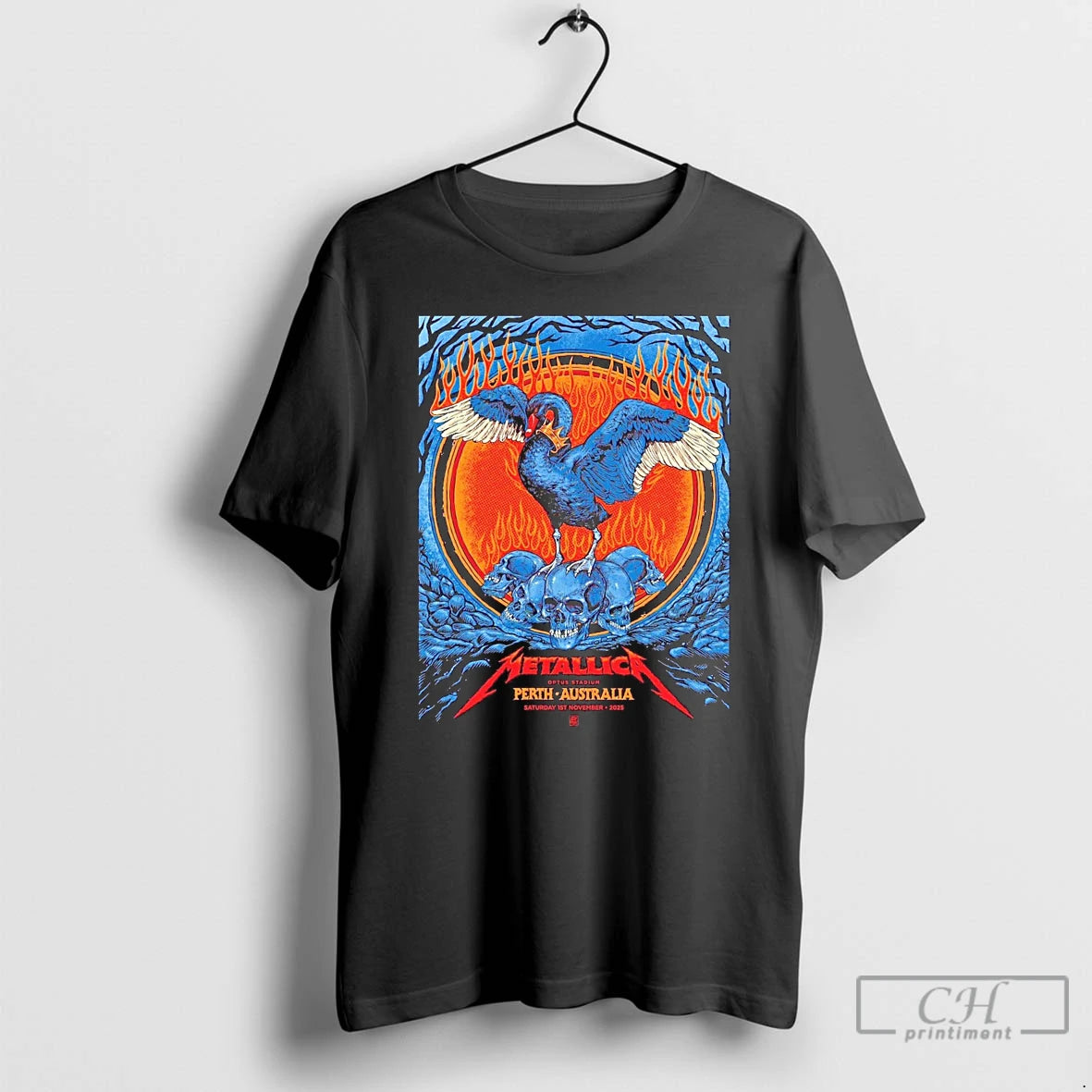 Classic Metallica Optus Stadium Perth Australia On 1 November 2025 T Shirts Hoodie, Sweatshirt | InkNestWear.com