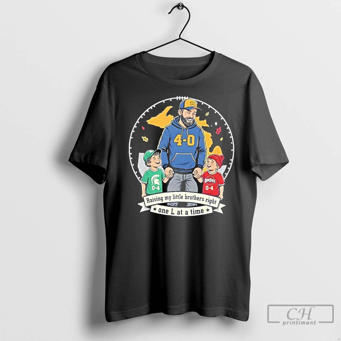 Classic Michigan 4 0 Rivalry College Football Go Blue Little Brother T-Shirts, Hoodie, Sweatshirt | InkNestWear.com