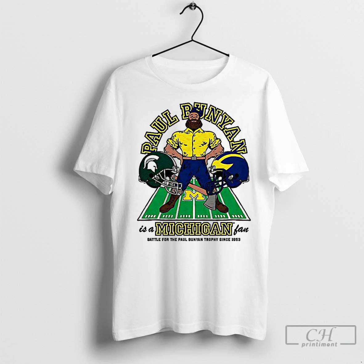 Classic Michigan State Spartans Vs Michigan Wolverines Paul Bunyan Is A Michigan Fan T-Shirts, Hoodie, Sweatshirt