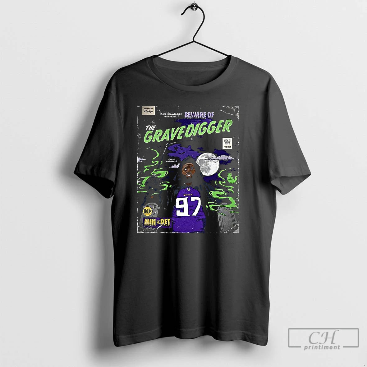 Classic Minnesota Vikings The Gravedigger Halloween T Shirts Hoodie, Sweatshirt | InkNestWear.com