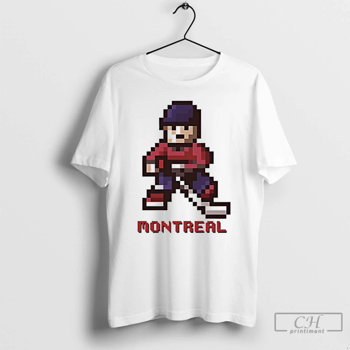 Classic Montreal Canadiens Hockey 8 Bit Retro Baller T Shirts Hoodie, Sweatshirt | InkNestWear.com