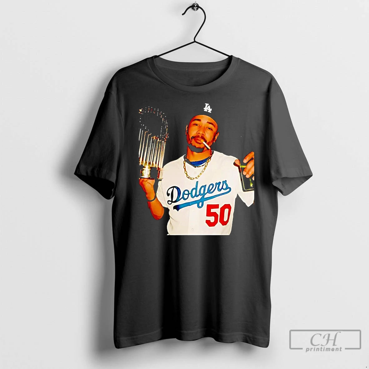 Classic Mookie Betts Smoking Trophy 2025 Dodgers Champion T-Shirts, Hoodie, Sweatshirt | InkNestWear.com