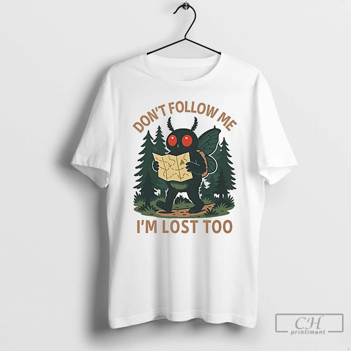 Classic Mothman Dont Follow Me Im Lost Too T Shirts Hoodie, Sweatshirt | InkNestWear.com