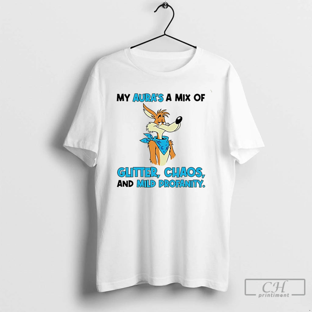 Classic My Auras A Mix Of Glitter Chaos And Mild Profanity T-Shirts, Hoodie, Sweatshirt | InkNestWear.com