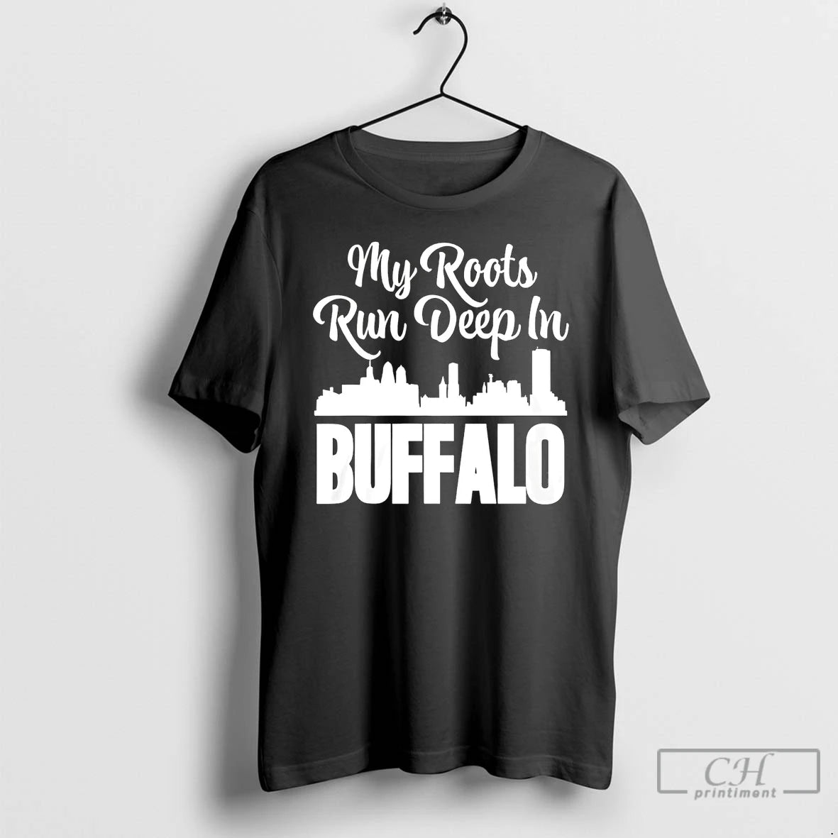 Classic My Roots Run Deep In Buffalo City Skyline T Shirts Hoodie, Sweatshirt | InkNestWear.com