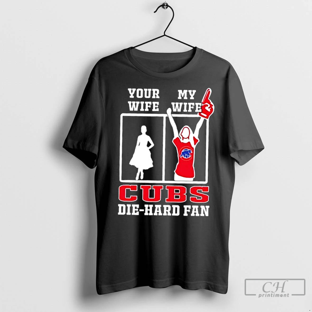 Classic My Wife Chicago Cubs Baseball Die Hard Fan T-Shirts, Hoodie, Sweatshirt | InkNestWear.com