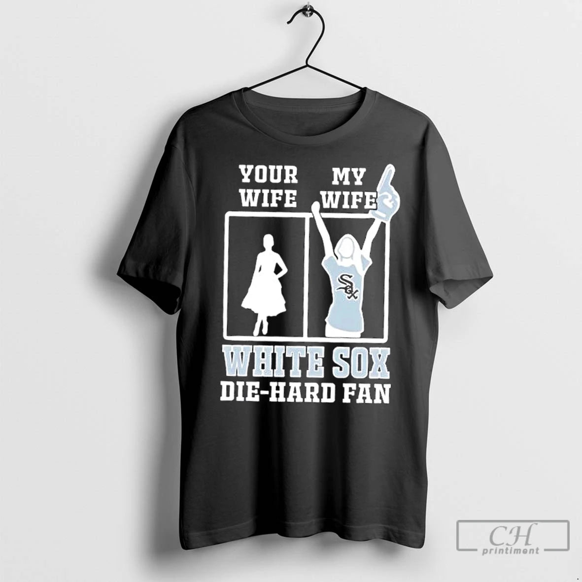 Classic My Wife Chicago White Sox Baseball Die Hard Fan T-Shirts, Hoodie, Sweatshirt | InkNestWear.com