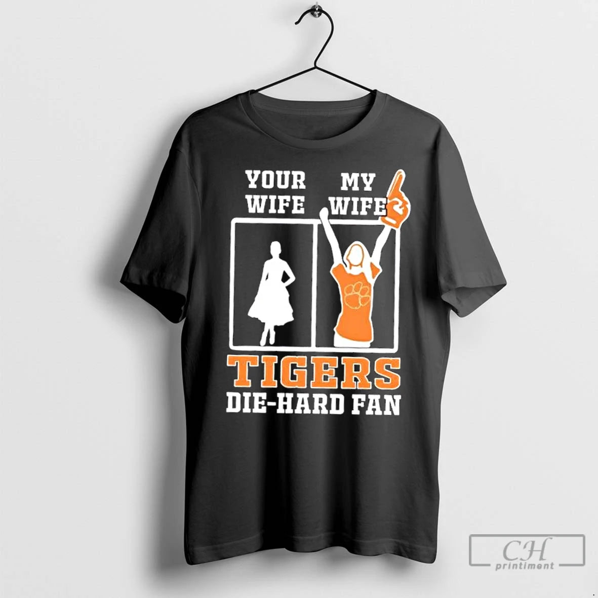Classic My Wife Clemson Tigers Football Die Hard Fan T-Shirts, Hoodie, Sweatshirt | InkNestWear.com