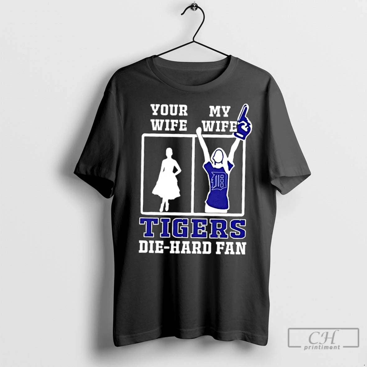 Classic My Wife Detroit Tigers Baseball Die Hard Fan T-Shirts, Hoodie, Sweatshirt | InkNestWear.com
