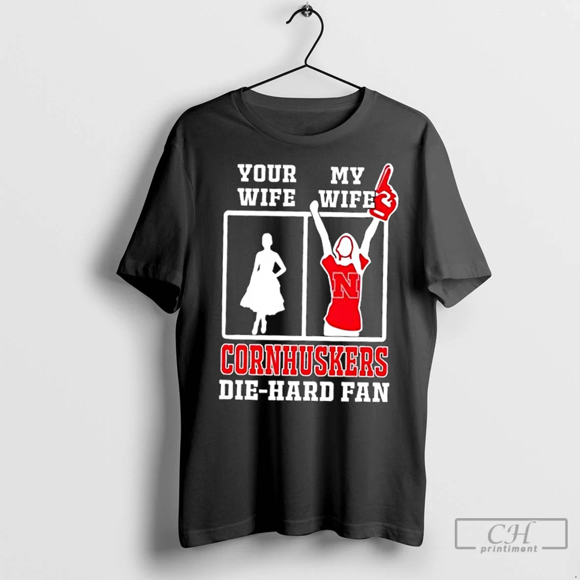 Classic My Wife Nebraska Cornhuskers Football Die Hard Fan T-Shirts, Hoodie, Sweatshirt | InkNestWear.com