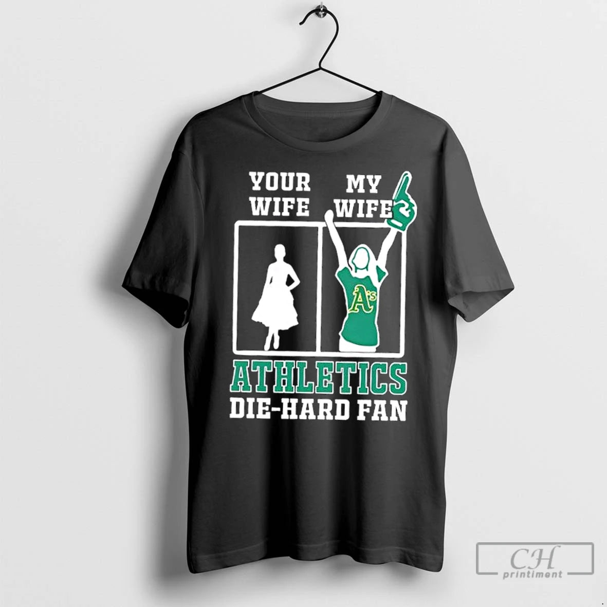 Classic My Wife Oakland Athletics Baseball Die Hard Fan T-Shirts, Hoodie, Sweatshirt | InkNestWear.com