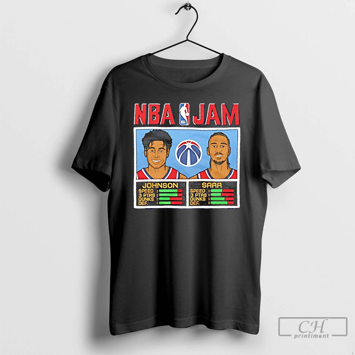 Classic Nba Jam Cameron Johnson Alex Sarr Washington Wizards T-Shirts, Hoodie, Sweatshirt