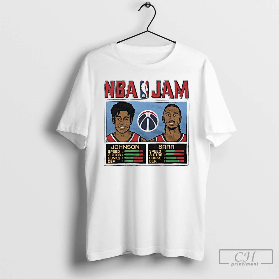 Classic Nba Jam Wizards Johnson And Alex Sarr Players T Shirts Hoodie, Sweatshirt | InkNestWear.com
