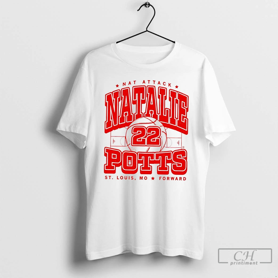 Classic Nat Attack Natalie Potts St Louis Mo Forward Basketball Player T Shirts Hoodie, Sweatshirt | InkNestWear.com