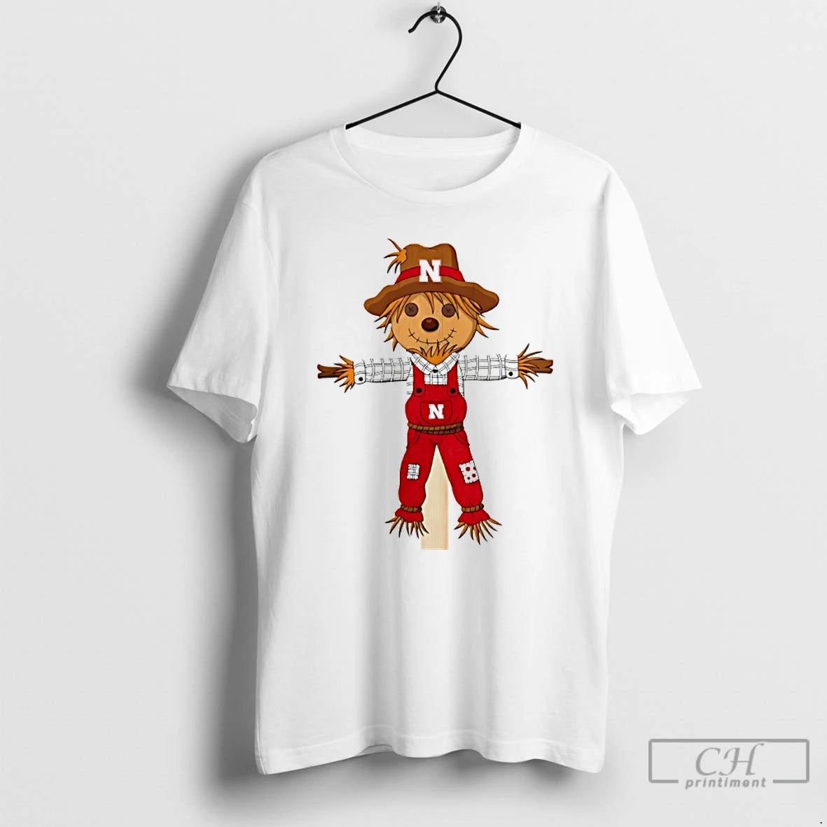 Classic Nebraska Huskers Scarecrow Mascot T Shirts Hoodie, Sweatshirt | InkNestWear.com