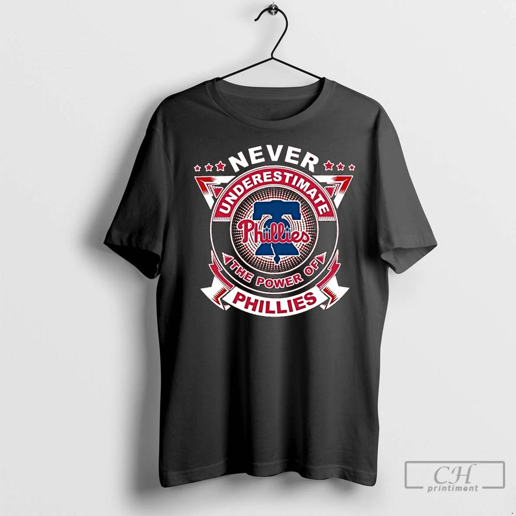 Classic Never Underestimate The Power Of Philadelphia Phillies Long Sleve T-Shirts, Hoodie, Sweatshirt | InkNestWear.com