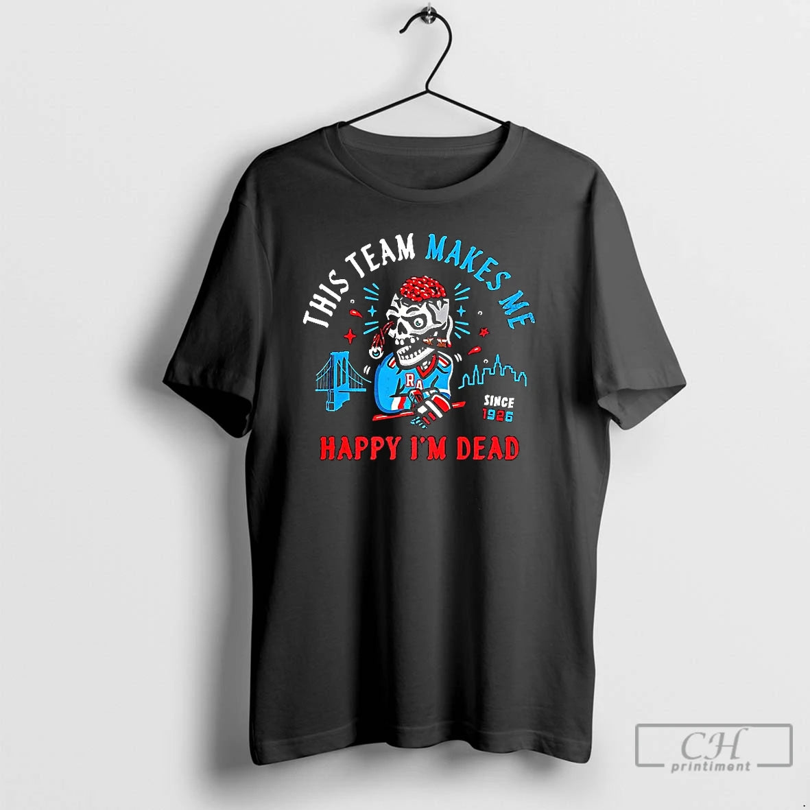 Classic New York Rangers Hockey This Team Makes Me Happy Im Dead Since 1926 Halloween T-Shirts, Hoodie, Sweatshirt