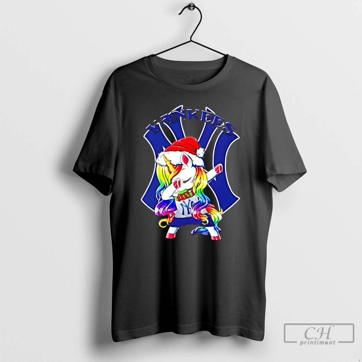 Classic New York Yankees X Unicorn Santa Hat Dabbing Merry Christmas T Shirts Hoodie, Sweatshirt | InkNestWear.com