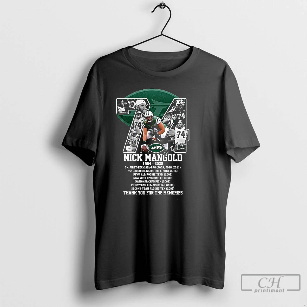 Classic Nick Mangold 74 Ny Jets 1984 2025 Thank You For The Memories Signature T-Shirts, Hoodie, Sweatshirt | InkNestWear.com