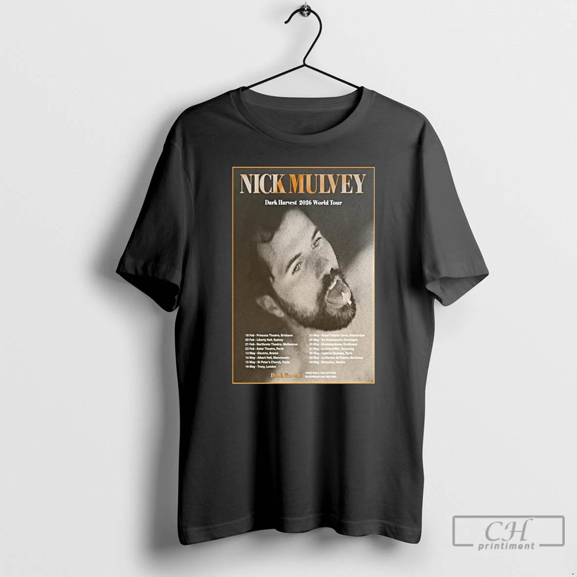 Classic Nick Mulvey Dark Harvest 2026 World Tour Long Sleve T Shirts Hoodie, Sweatshirt | InkNestWear.com