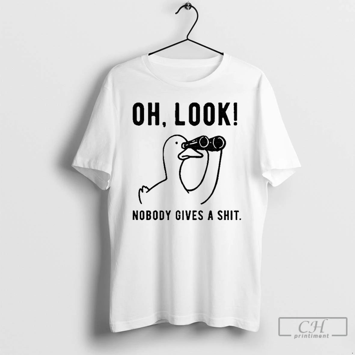 Classic No One Cares About The Duck Oh Look Nobody Gives A Shit T Shirts Hoodie, Sweatshirt | InkNestWear.com