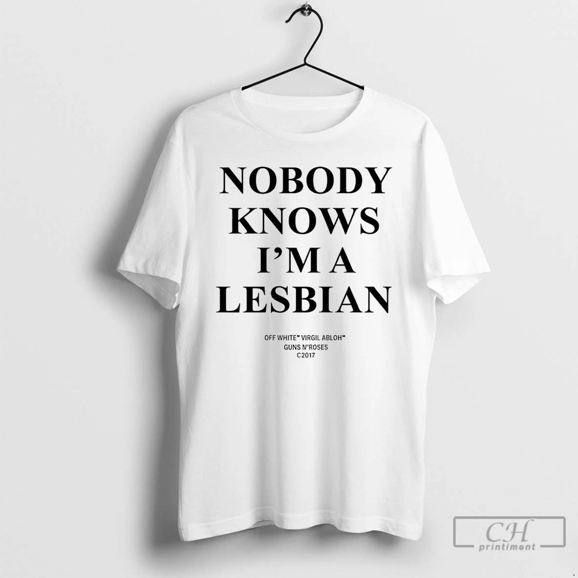Classic Nobody Knows Im A Lesbian Of White T-Shirts, Hoodie, Sweatshirt | InkNestWear.com