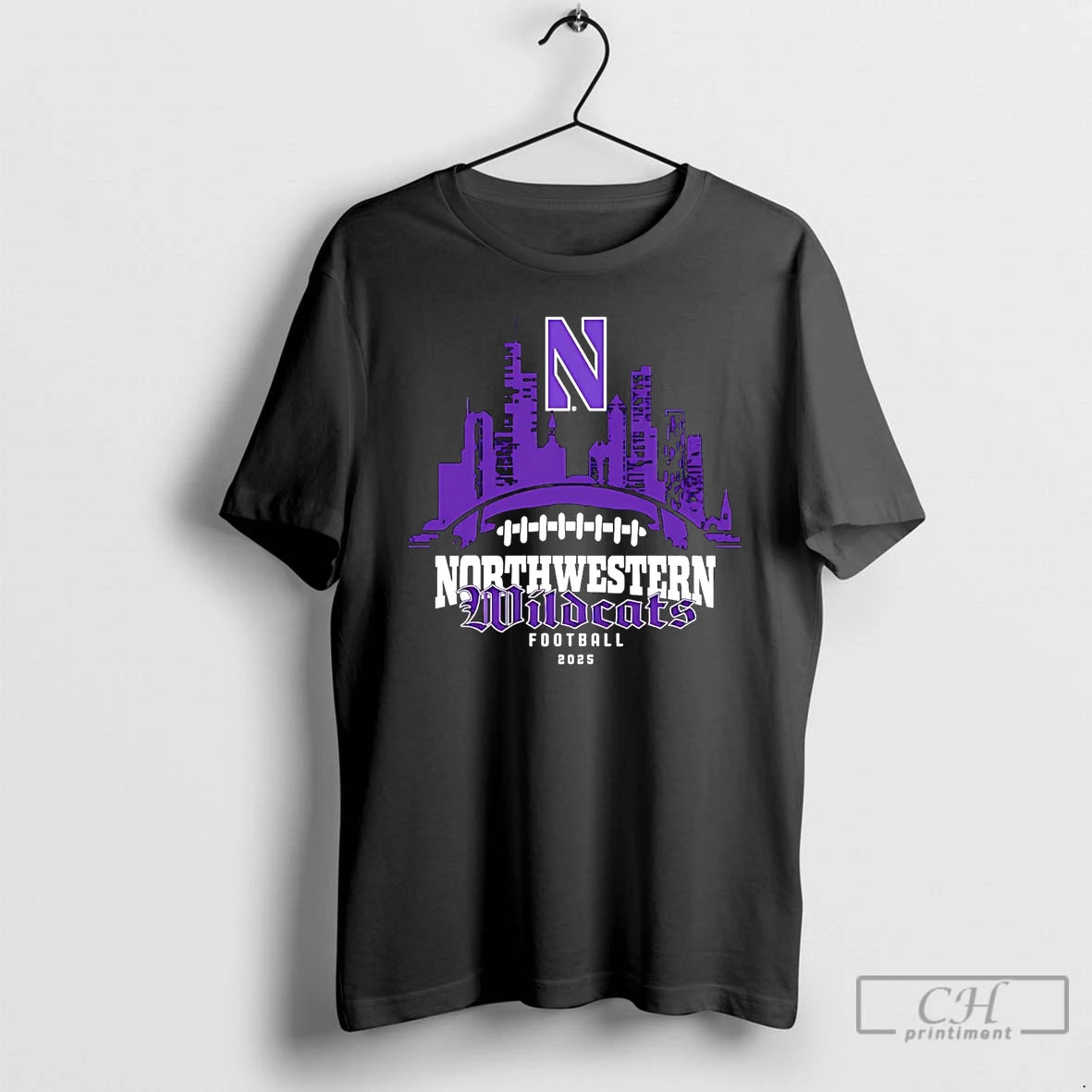 Classic Northwestern Wildcats Football 2025 Skyline T Shirts Hoodie, Sweatshirt | InkNestWear.com