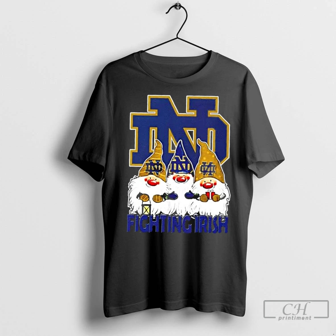 Classic Notre Dame Fighting Irish X Gnomes Xmas Christmas T-Shirts, Hoodie, Sweatshirt | InkNestWear.com