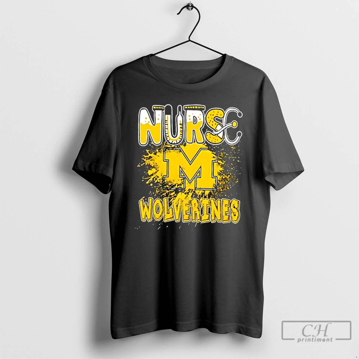 Classic Nurse X Michigan Wolverines Football T Shirts Hoodie, Sweatshirt | InkNestWear.com
