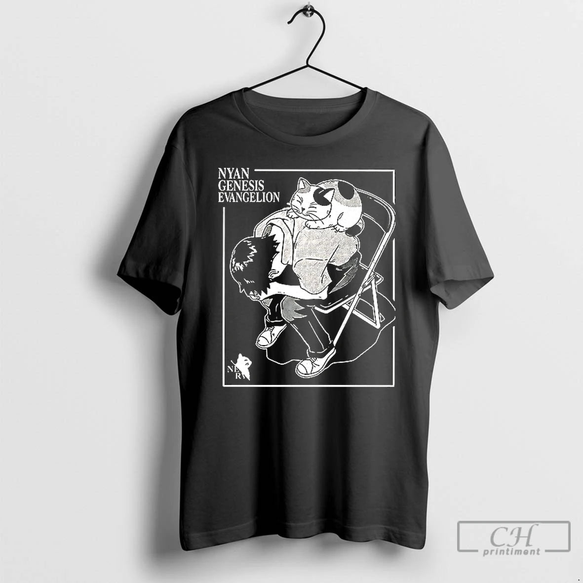 Classic Nyan Genesis Evangelion T Shirts