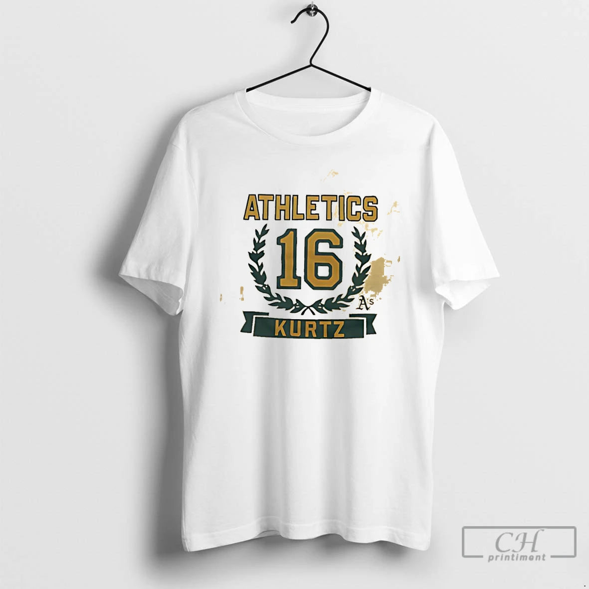 Classic Oakland Athletics 16 Kurtz Wreath As Graphic