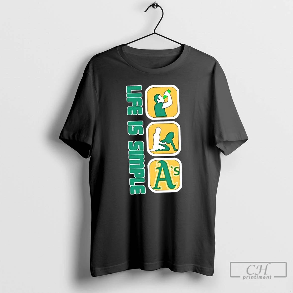 Classic Oakland Athletics Baseball Life Is Simple T Shirts Hoodie, Sweatshirt | InkNestWear.com