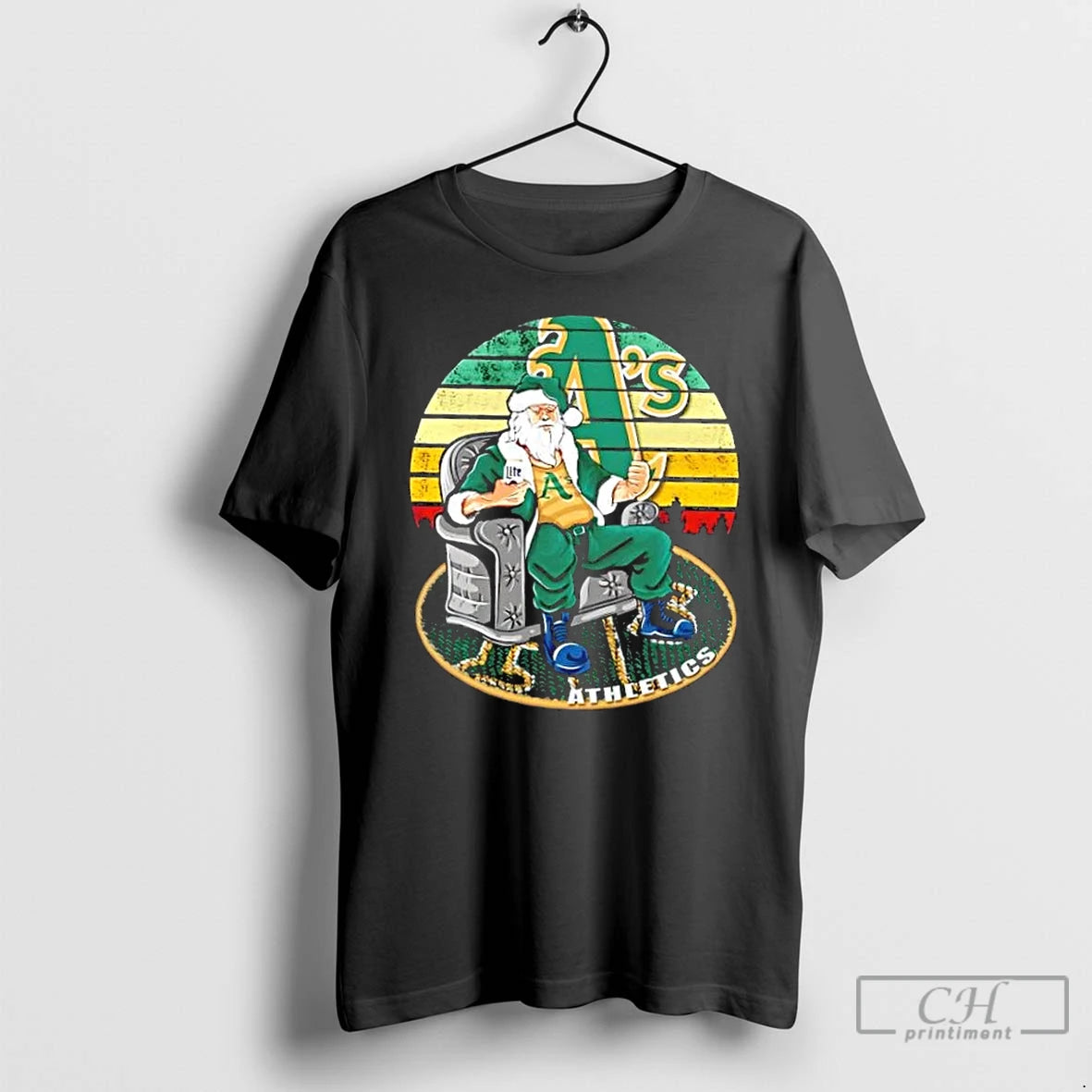 Classic Oakland Athletics X Santa Claus Christmas Vintage T Shirts Hoodie, Sweatshirt | InkNestWear.com