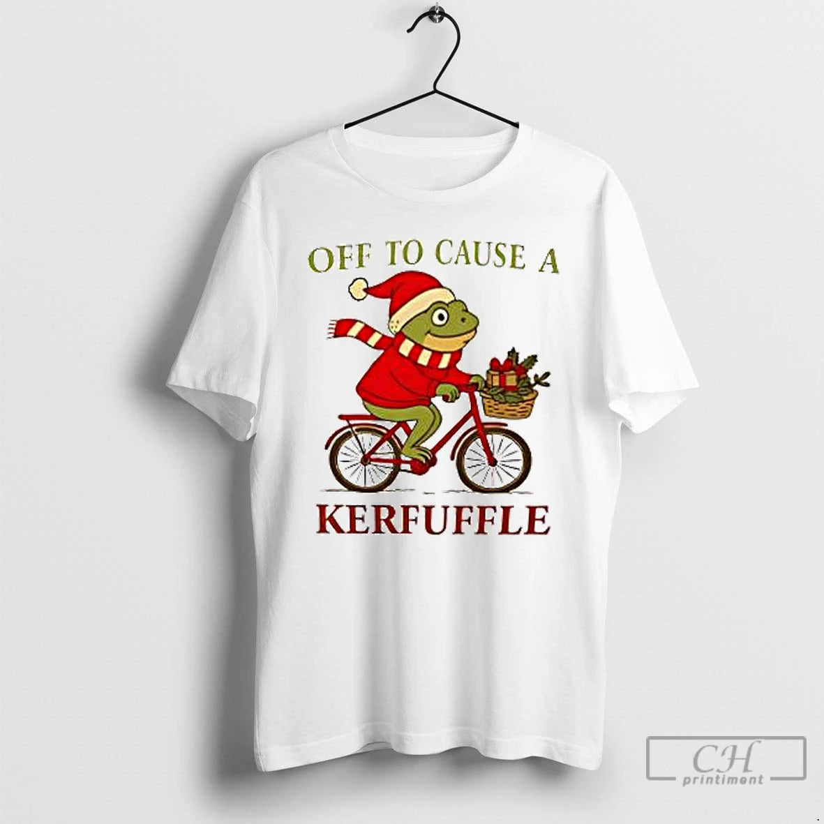 Classic Off To Cause A Kerfuffle Frog Christmas T Shirts Hoodie, Sweatshirt | InkNestWear.com