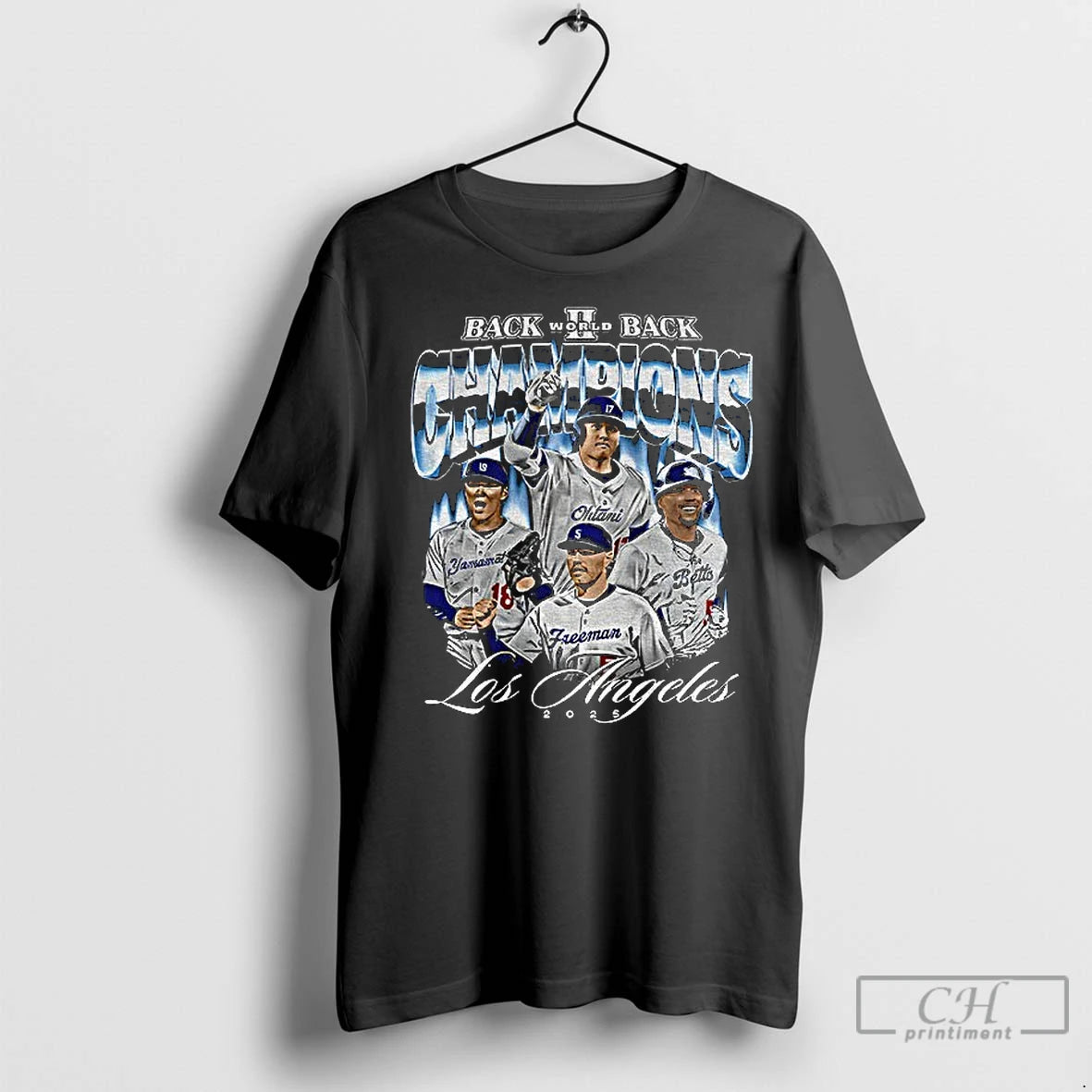 Classic Ohtani Freeman Betts Yamamoto Los Angeles Dodgers Back To Back 9x World Series Champions T-Shirts, Hoodie, Sweatshirt