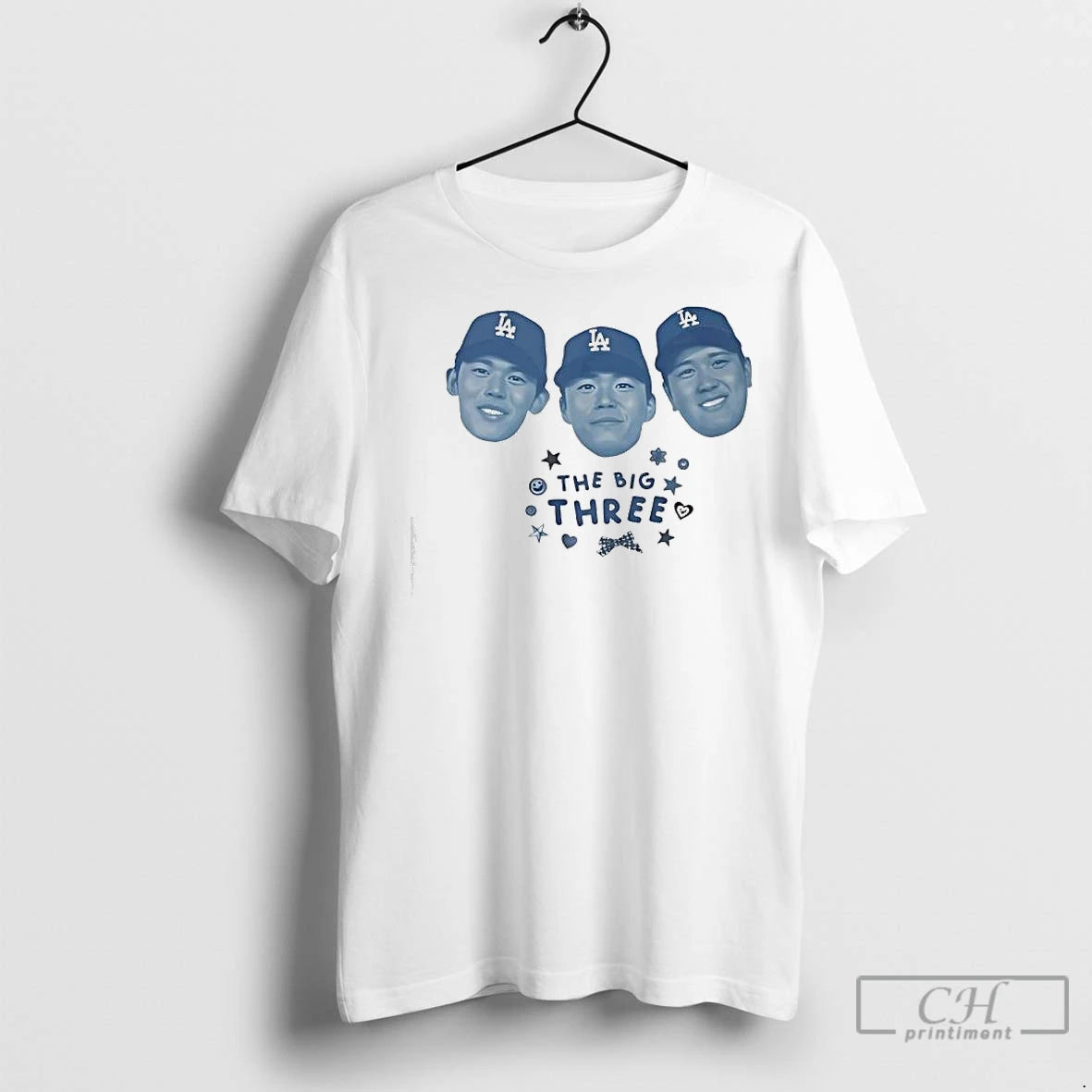 Classic Ohtani Yamamoto Sasaki The Big Three Face Players La T-Shirts, Hoodie, Sweatshirt | InkNestWear.com
